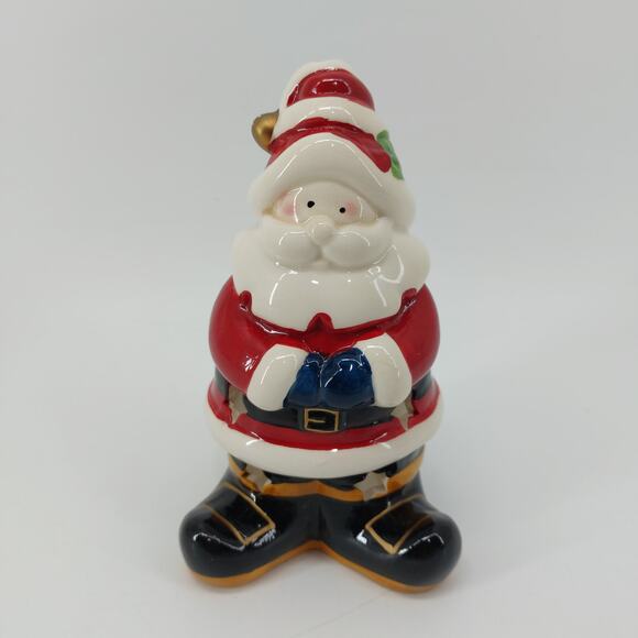 Christmas Santa Tea Light Holder Candle Decor Holiday Red - Picture 6 of 10